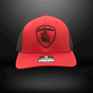 Hat - Red / Black (Black Thread)