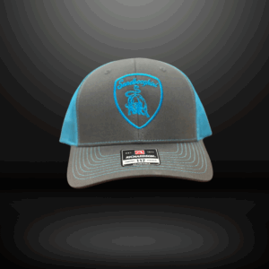 Hat - Charcoal / Neon Blue (Match Thread)