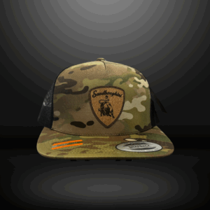 Hat - Snapback Camo w/ Yellow Patch