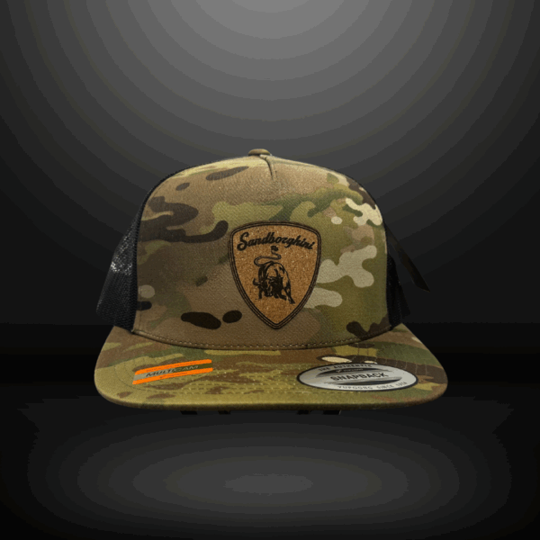 Hat - Snapback Camo w/ Yellow Patch