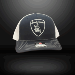 Hat - Navy / White (White Thread)