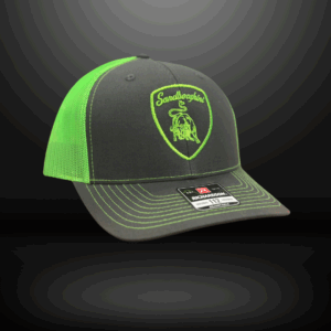 Hat - Charcoal / Neon Green (Match Thread) - Image 2